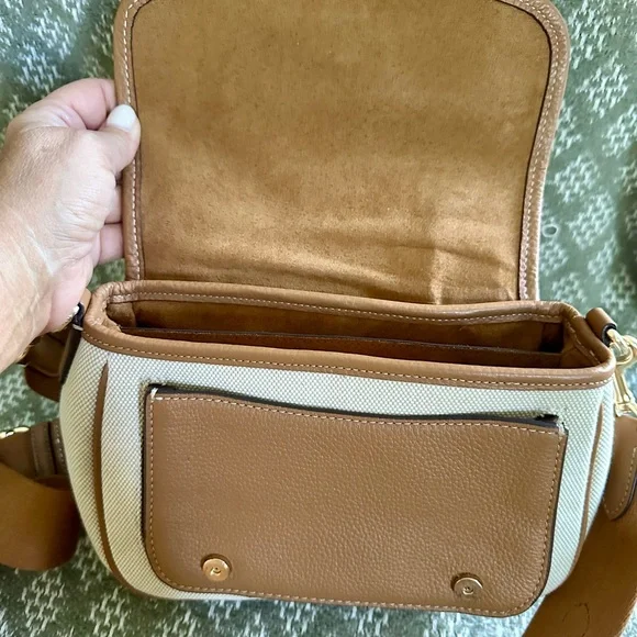 Coach Tan and Cream Crossbody Bag - Picture 5 of 13